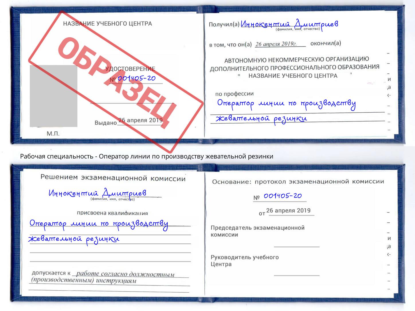 Оператор линии по производству жевательной резинки Новозыбков