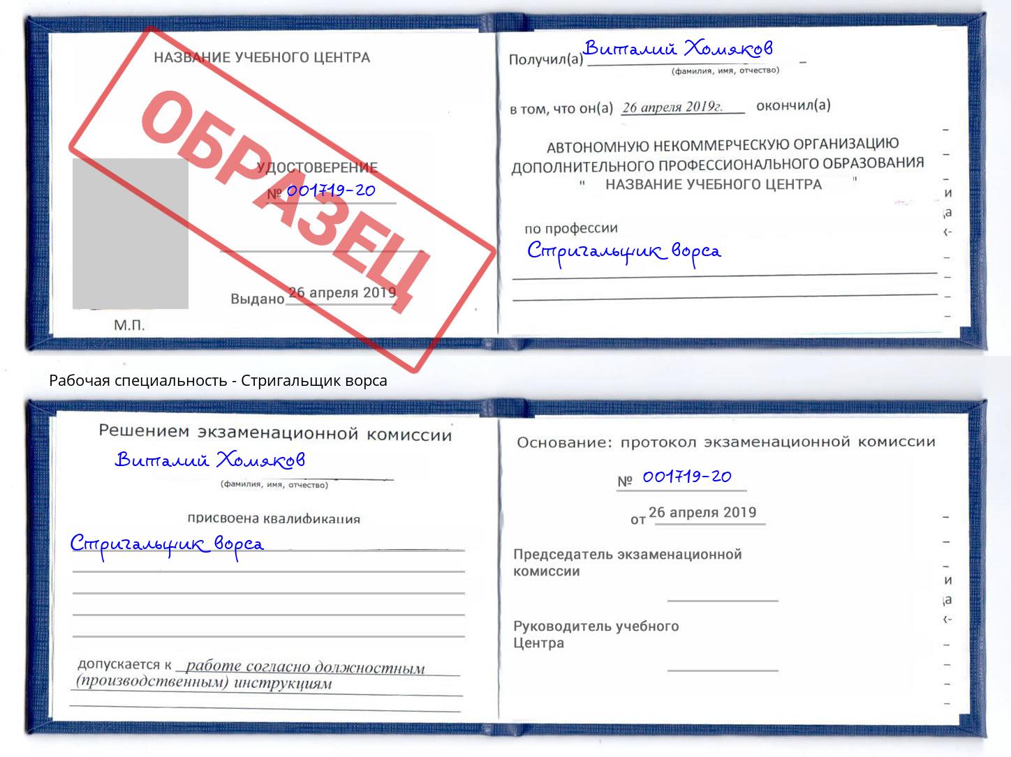 Стригальщик ворса Новозыбков