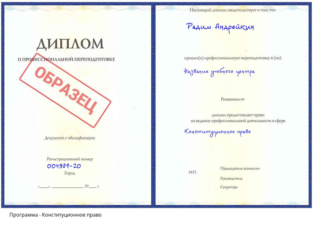 Конституционное право Новозыбков
